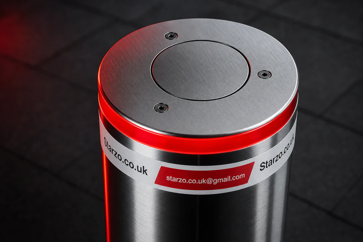 Close-up of the STARZO bollard top safety sensor